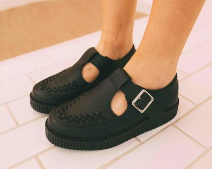 TUK Shoes Sandals Women Black TUKskin Viva Low Sandal TUK Shoes Sandals Women Black TUKskin Viva Low Sandal