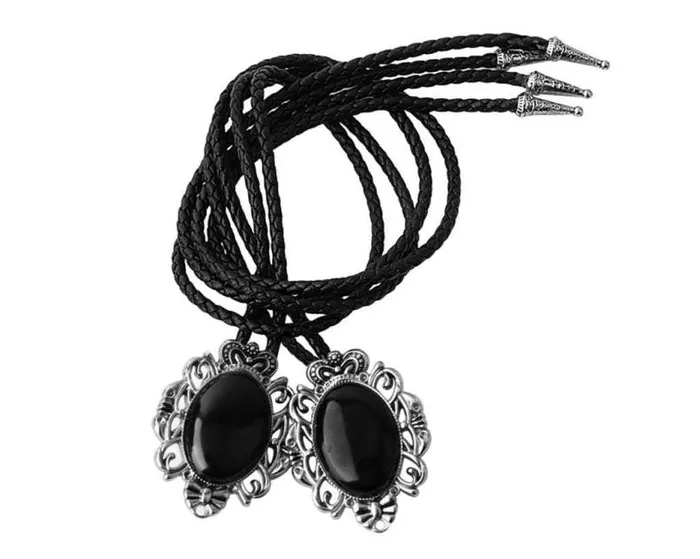 TUK Shoes Shoe Laces Adult Black Victorian Bolo Shoe Tie