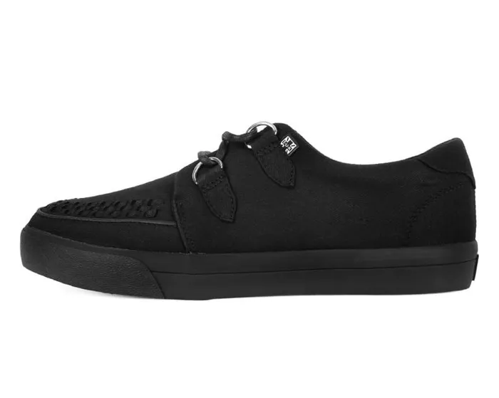 TUK Shoes Sneakers Men Black Basic Twill DRing Vegan Sneakers TUK Shoes Sneakers Men Black Basic Twill DRing Vegan Sneakers