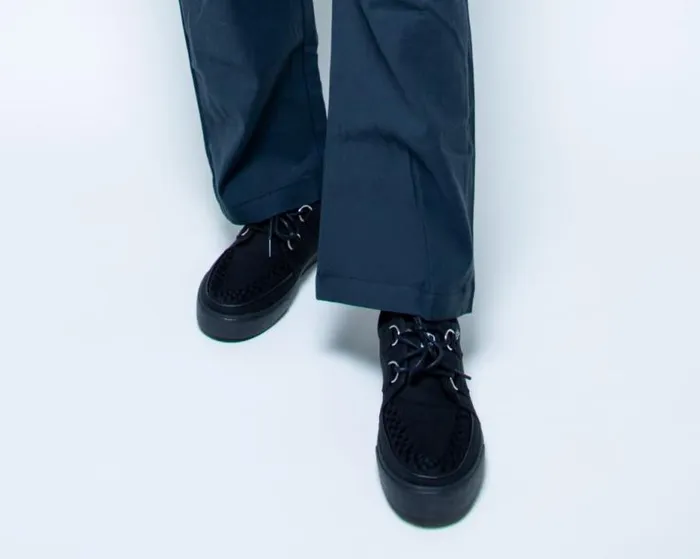 TUK Shoes Sneakers Men Black Basic Twill DRing Vegan Sneakers TUK Shoes Sneakers Men Black Basic Twill DRing Vegan Sneakers