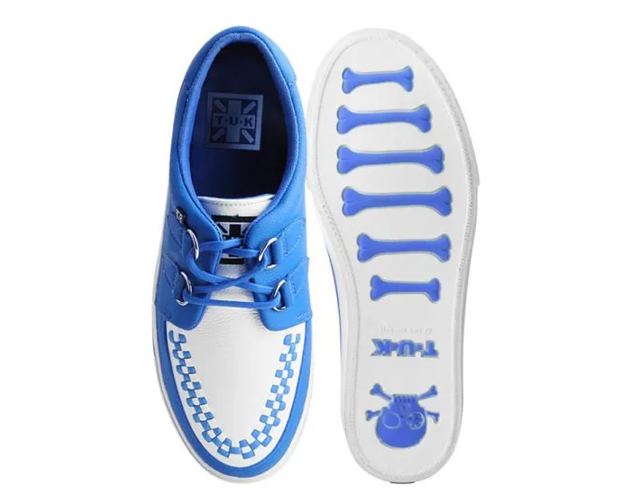 TUK Shoes Sneakers Men Blue and White 2Ring Creeper Sneaker TUK Shoes Sneakers Men Blue and White 2Ring Creeper Sneaker