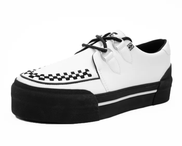 TUK Shoes Sneakers Men White TUKskin Platform Creeper Sneaker