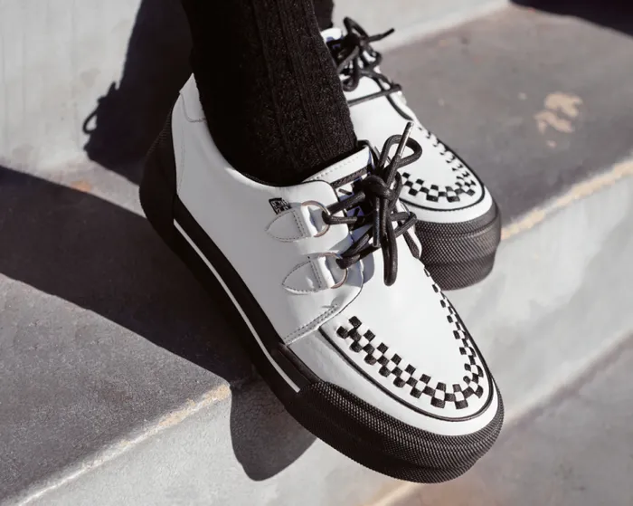 TUK Shoes Sneakers Men White TUKskin Platform Creeper Sneaker TUK Shoes Sneakers Men White TUKskin Platform Creeper Sneaker