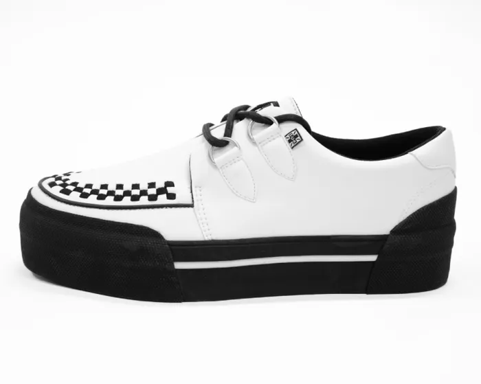 TUK Shoes Sneakers Men White TUKskin Platform Creeper Sneaker TUK Shoes Sneakers Men White TUKskin Platform Creeper Sneaker