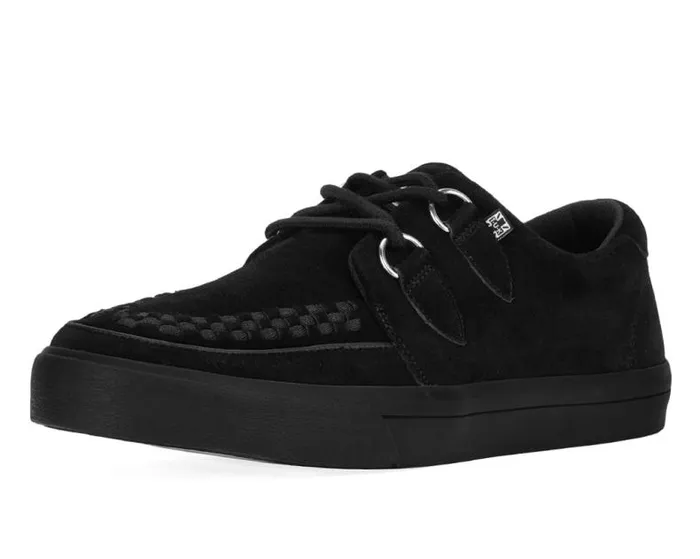 TUK Shoes Sneakers Women Black Suede DRing Sneaker