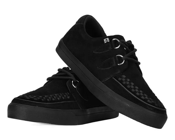 TUK Shoes Sneakers Women Black Suede DRing Sneaker TUK Shoes Sneakers Women Black Suede DRing Sneaker