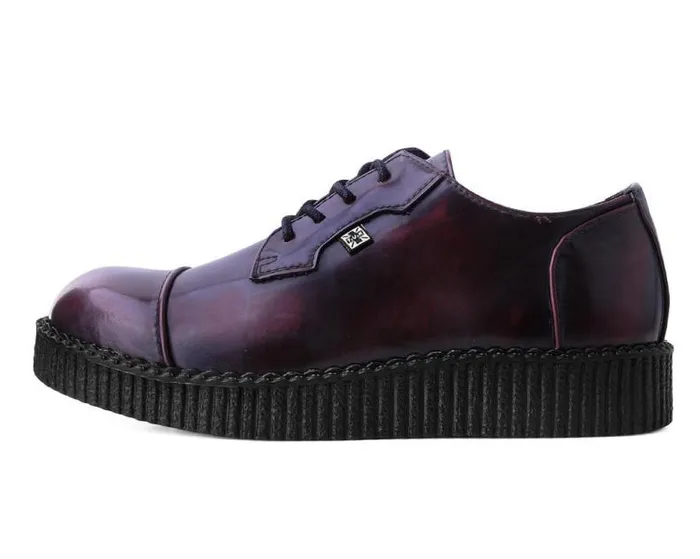 TUK Shoes Vegan Men Burgundy TUKskin Toe Cap Viva Low Creeper TUK Shoes Vegan Men Burgundy TUKskin Toe Cap Viva Low Creeper