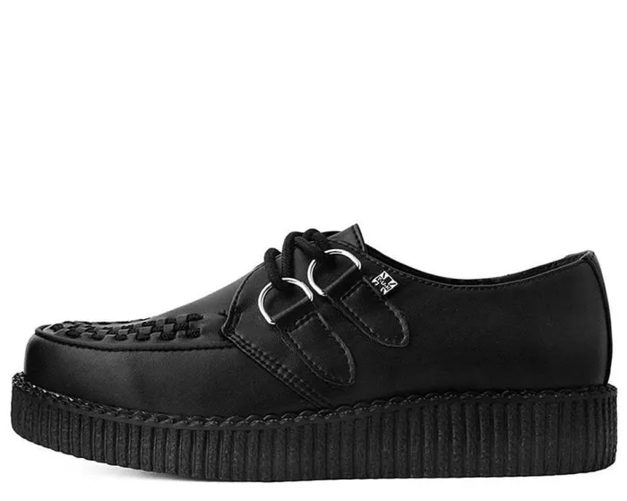 TUK Shoes Vegan Women Black TUKskin Vegan Viva Low Sole Creepers TUK Shoes Vegan Women Black TUKskin Vegan Viva Low Sole Creepers