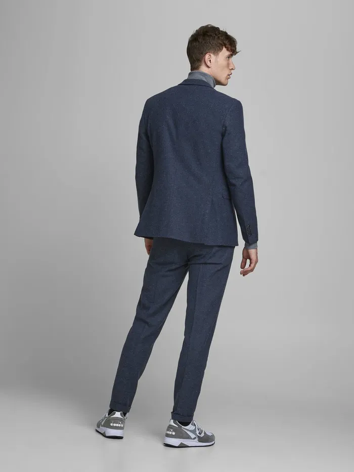 Tailoring JACK and JONES Mens SUPER SLIM FIT TROUSERS Blue Dark Navy