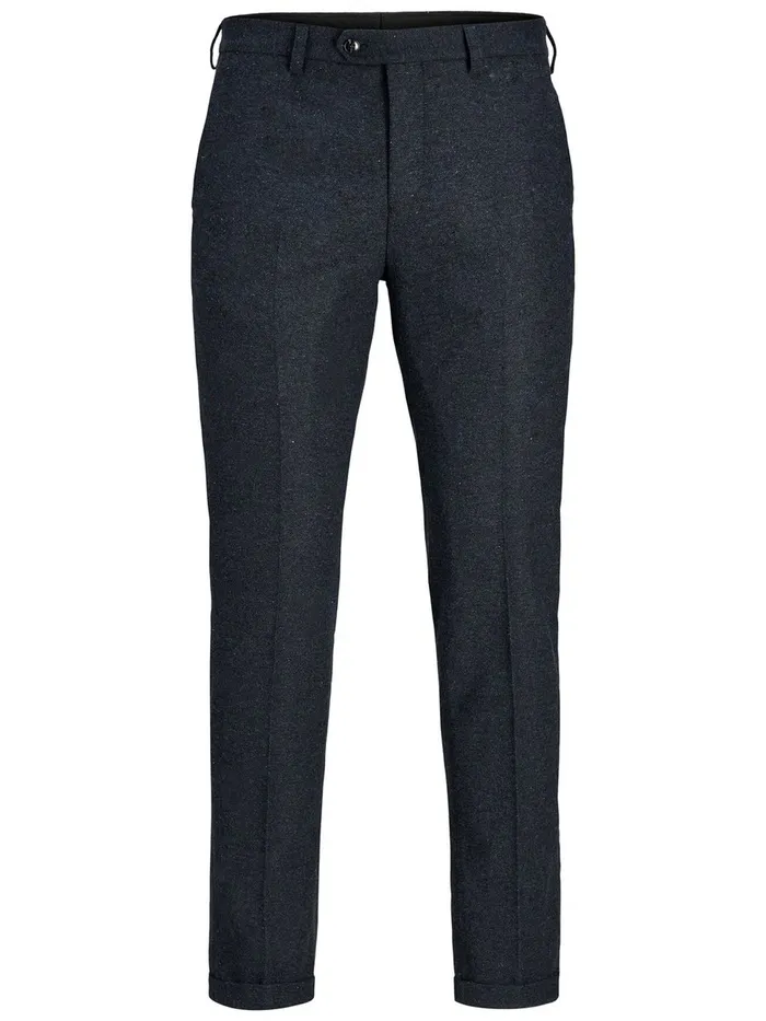 Tailoring JACK and JONES Mens SUPER SLIM FIT TROUSERS Blue Dark Navy