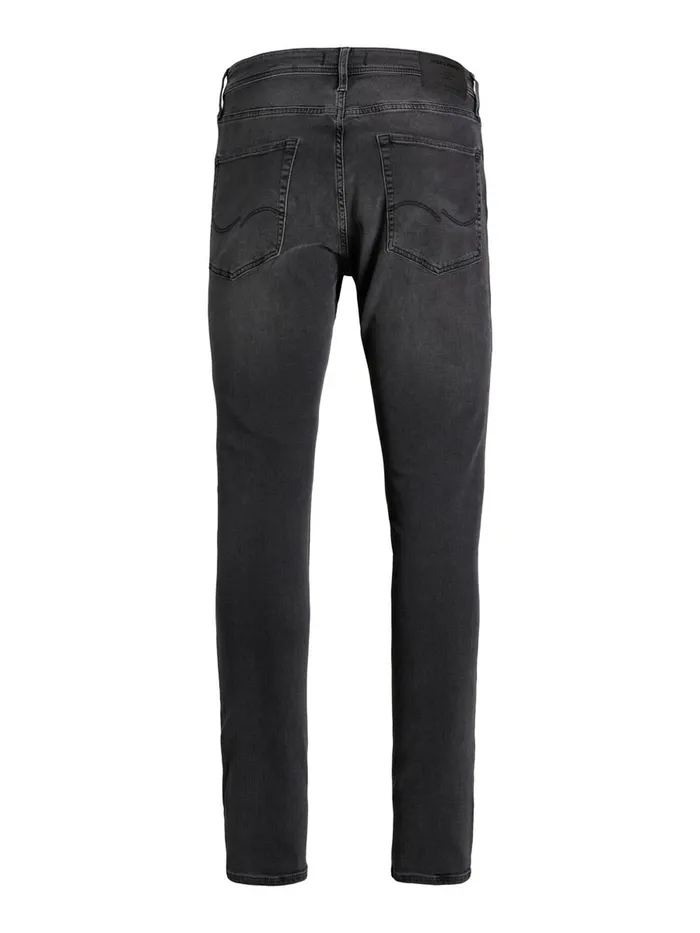 Tapered Jeans JACK and JONES Mens PETE ORIGINAL CJ 294 SKINNY TAPERED FIT JEANS Grey Black Denim