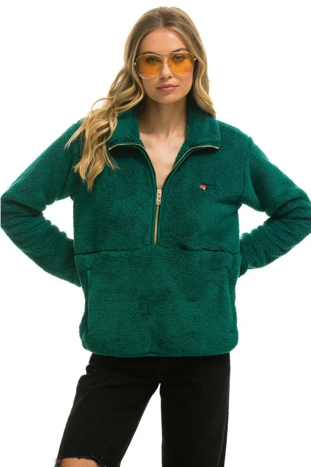 Teddy Unisex Half Zip Jacket 8211 Amazon WomenMen Aviator Nation Teddy Jackets