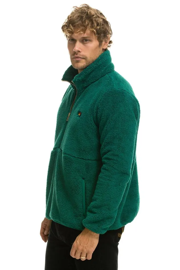 Teddy Unisex Half Zip Jacket 8211 Amazon WomenMen Aviator Nation Teddy Jackets