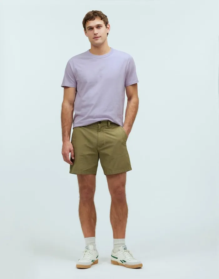 Tees Men Madewell GarmentDyed Allday Crewneck Tee Dusty Lavender