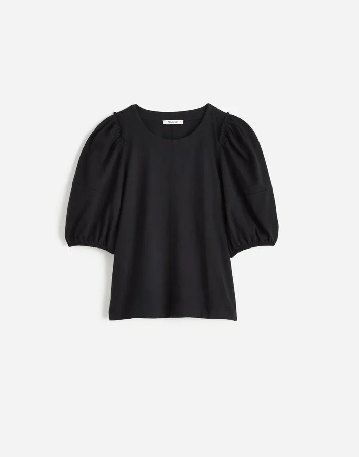 Tees Women Madewell PuffSleeve Tee Jet Black