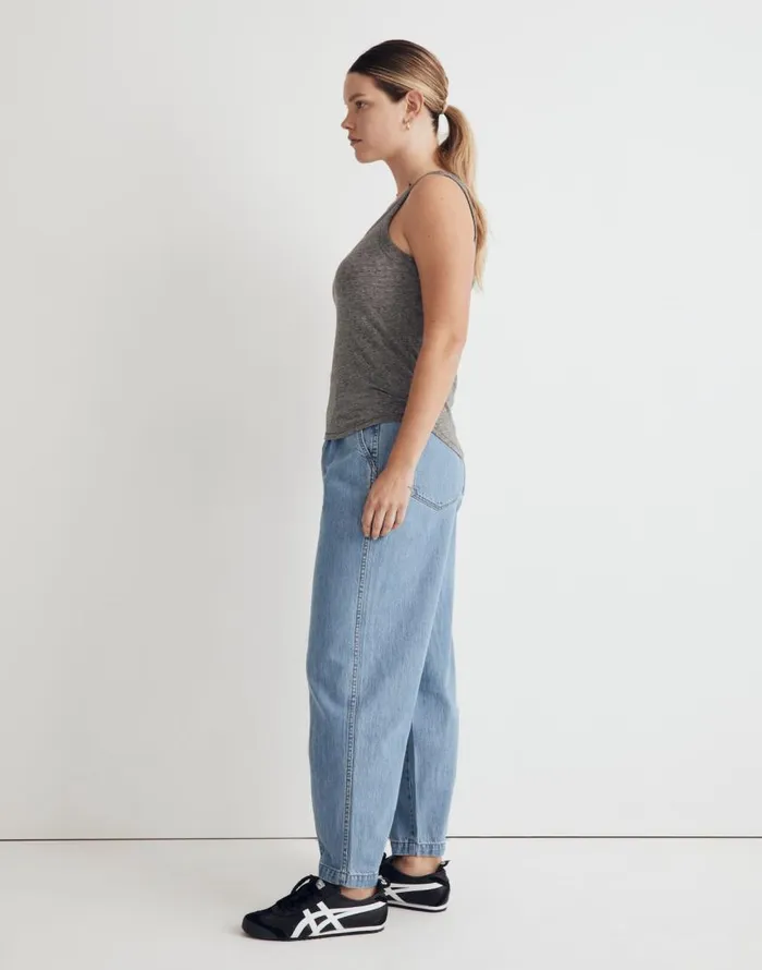 Tees Women Madewell Whisper Cotton Scoopneck Tank Top Hthr Iron