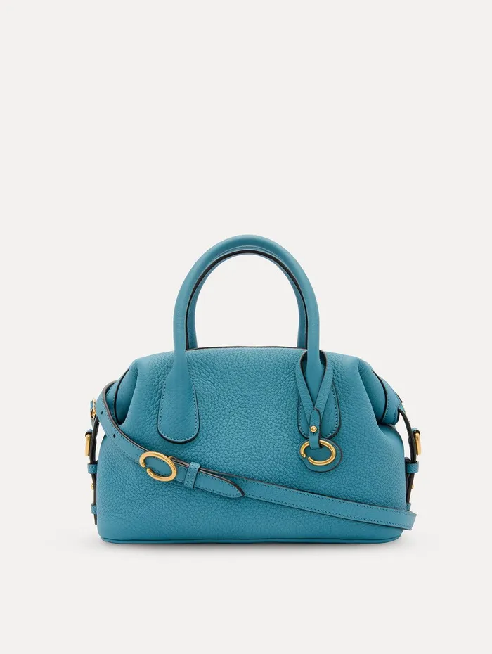 The Mini Dahlia Denim Blue Women Oscar De La Renta Handbags