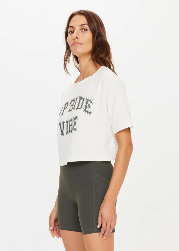 THE UPSIDE CISCO CROP TEE Women Shirts and Tanks