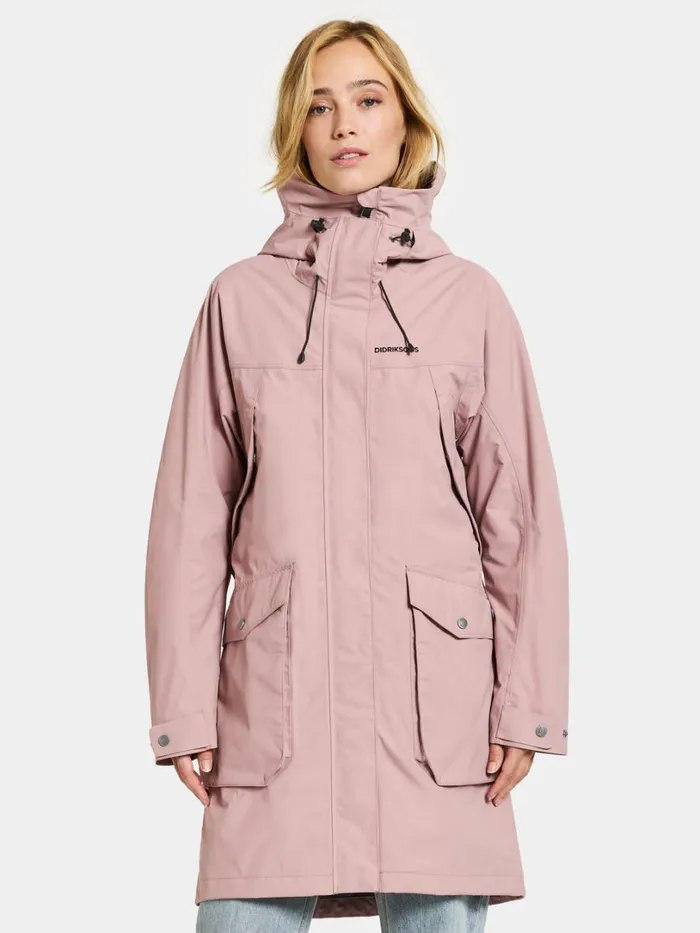 Thelma Parka Oyster Lilac Women Didriksons Spring Jackets