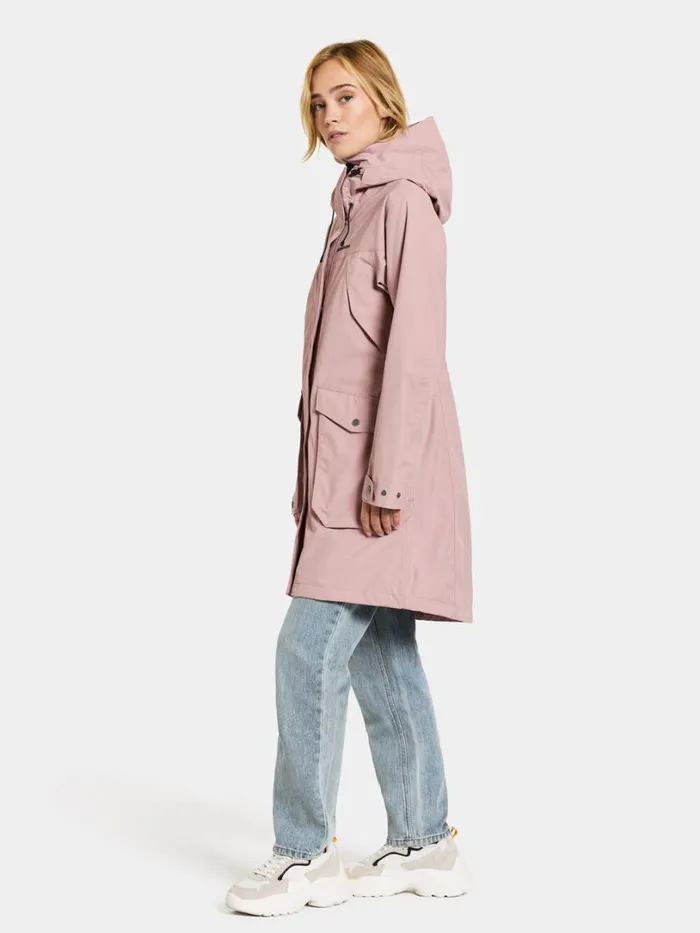 Thelma Parka Oyster Lilac Women Didriksons Spring Jackets