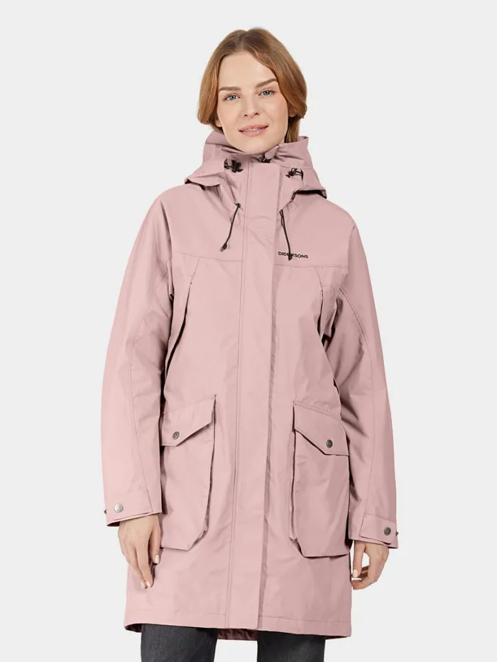 Thelma Parka Oyster Lilac Women Didriksons Spring Jackets