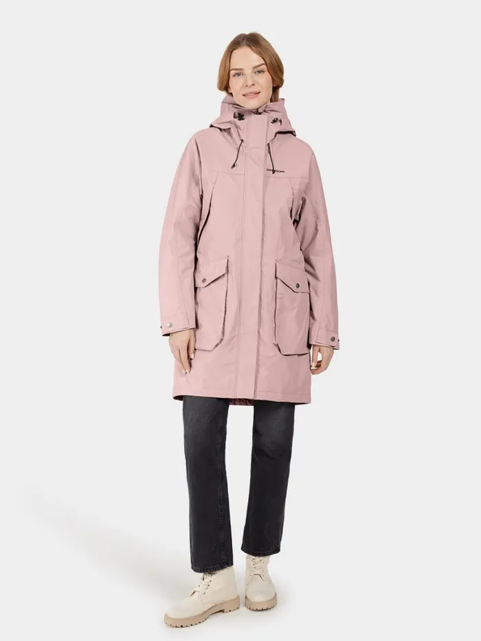 Thelma Parka Oyster Lilac Women Didriksons Spring Jackets