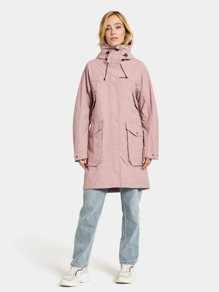 Thelma Parka Oyster Lilac Women Didriksons Spring Jackets