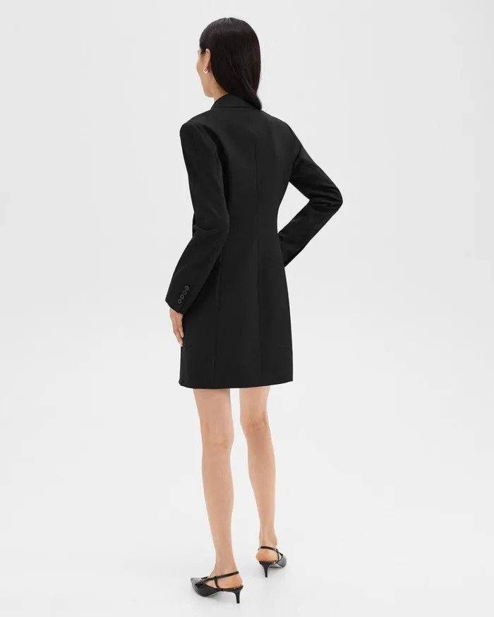 Theory Blazer Dress In Stretch Wool Black Women Dresses Theory Blazer Dress In Stretch Wool Black Women Dresses