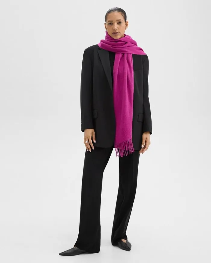 Theory Classic Scarf In Cashmere Wildflower Women Hats Gloves Scarves Theory Classic Scarf In Cashmere Wildflower Women Hats Gloves Scarves