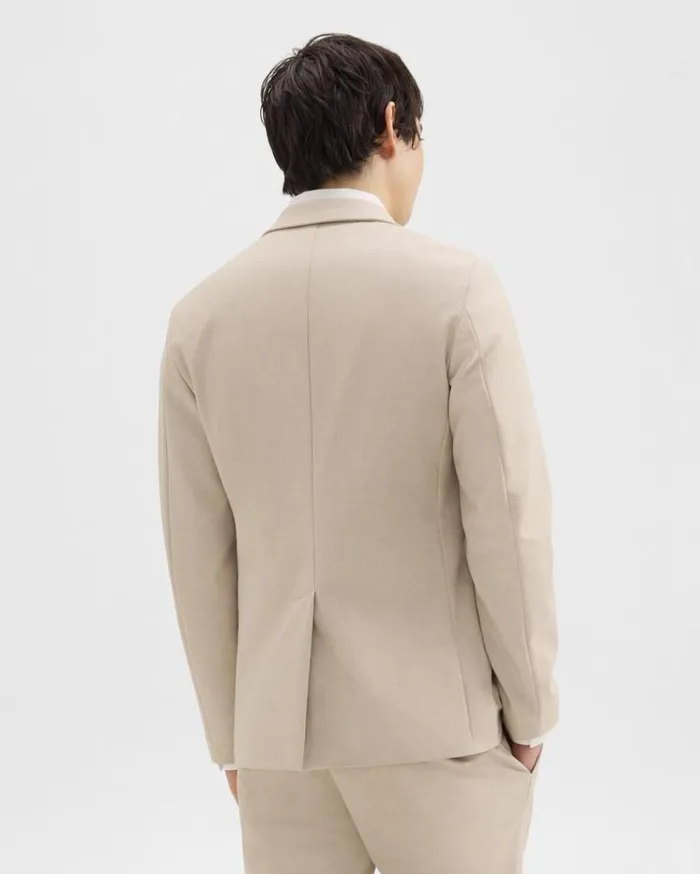Theory Clinton Blazer In Printed Precision Ponte Sand Multi Men Blazers Jackets Theory Clinton Blazer In Printed Precision Ponte Sand Multi Men Blazers Jackets