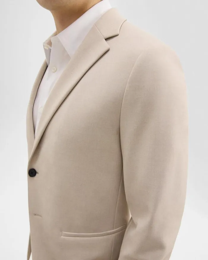Theory Clinton Blazer In Printed Precision Ponte Sand Multi Men Blazers Jackets Theory Clinton Blazer In Printed Precision Ponte Sand Multi Men Blazers Jackets