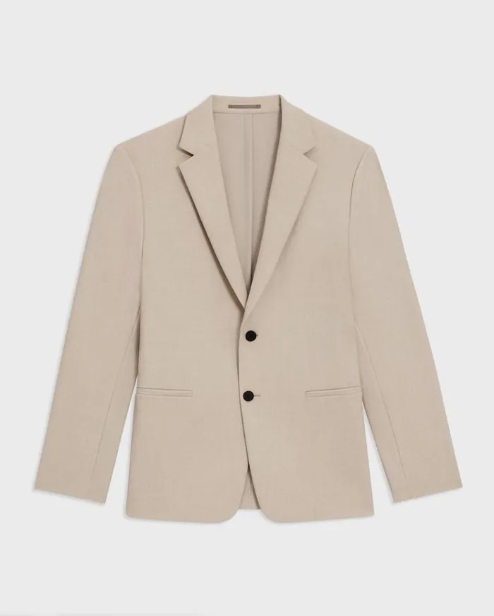 Theory Clinton Blazer In Printed Precision Ponte Sand Multi Men Blazers Jackets Theory Clinton Blazer In Printed Precision Ponte Sand Multi Men Blazers Jackets