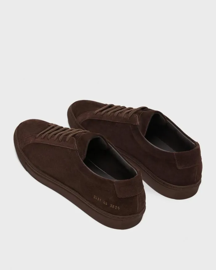 Theory Common Projects Mens Original Achilles Sneakers Dark Brown Men Shoes Theory Common Projects Mens Original Achilles Sneakers Dark Brown Men Shoes