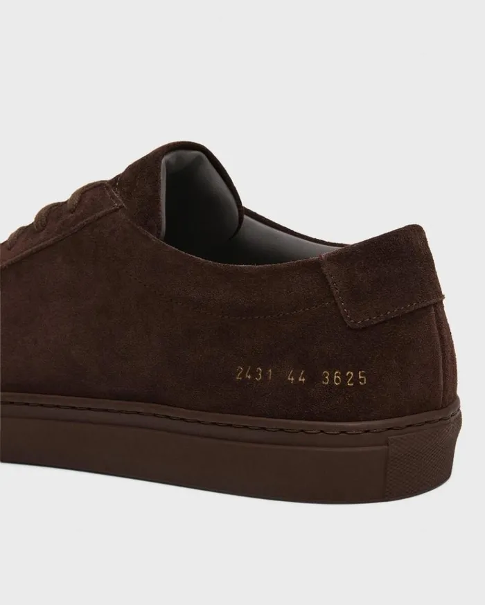 Theory Common Projects Mens Original Achilles Sneakers Dark Brown Men Shoes Theory Common Projects Mens Original Achilles Sneakers Dark Brown Men Shoes
