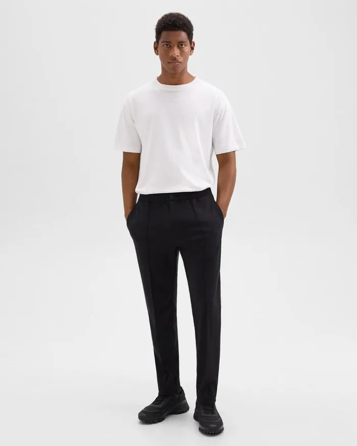 Theory Curtis Drawstring Pant In Precision Ponte Black Men Pants Theory Curtis Drawstring Pant In Precision Ponte Black Men Pants