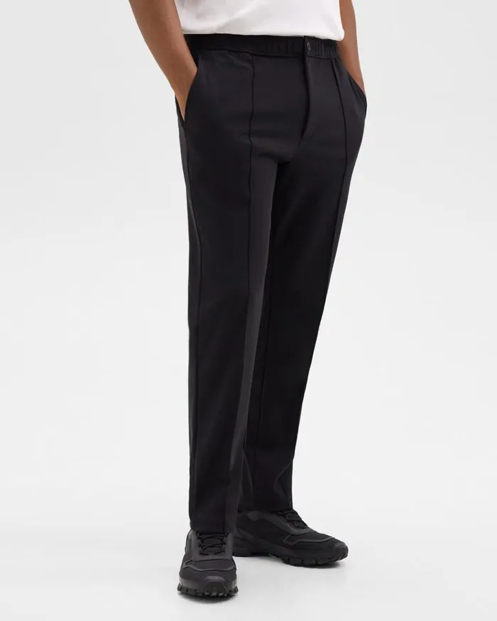 Theory Curtis Drawstring Pant In Precision Ponte Black Men Pants Theory Curtis Drawstring Pant In Precision Ponte Black Men Pants