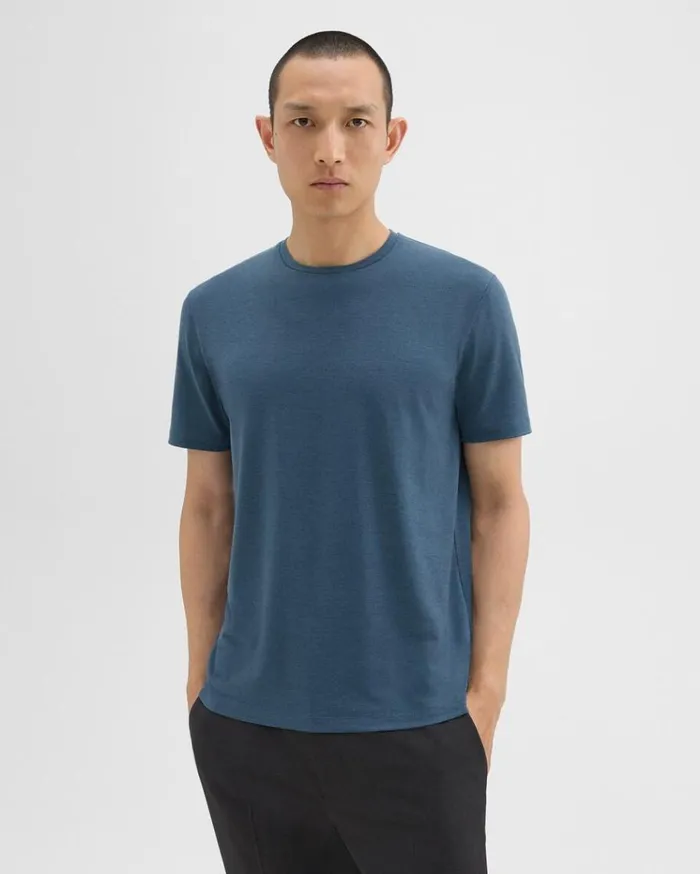 Theory Dorian Tee In Active Knit Twilight Men TShirts Polos Theory Dorian Tee In Active Knit Twilight Men TShirts Polos