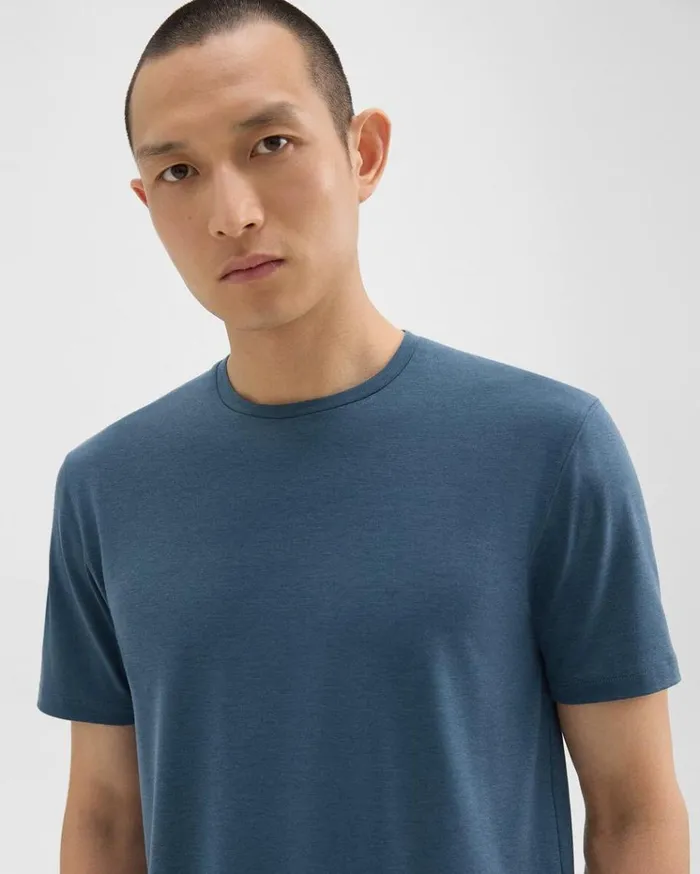 Theory Dorian Tee In Active Knit Twilight Men TShirts Polos Theory Dorian Tee In Active Knit Twilight Men TShirts Polos