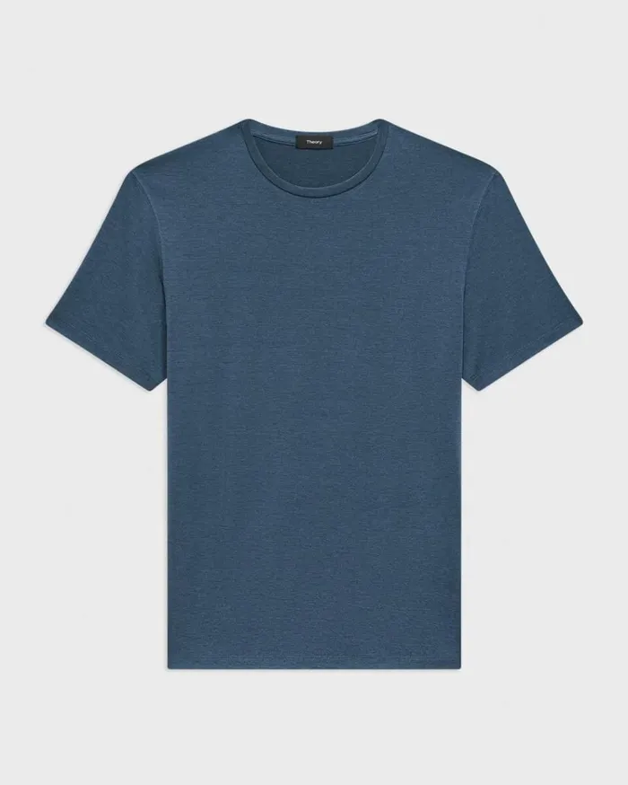 Theory Dorian Tee In Active Knit Twilight Men TShirts Polos Theory Dorian Tee In Active Knit Twilight Men TShirts Polos
