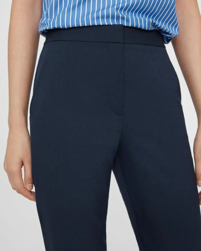 Theory Fitted Pant In Textured Gabardine Baltic Women Pants Theory Fitted Pant In Textured Gabardine Baltic Women Pants
