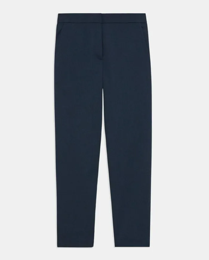 Theory Fitted Pant In Textured Gabardine Baltic Women Pants Theory Fitted Pant In Textured Gabardine Baltic Women Pants