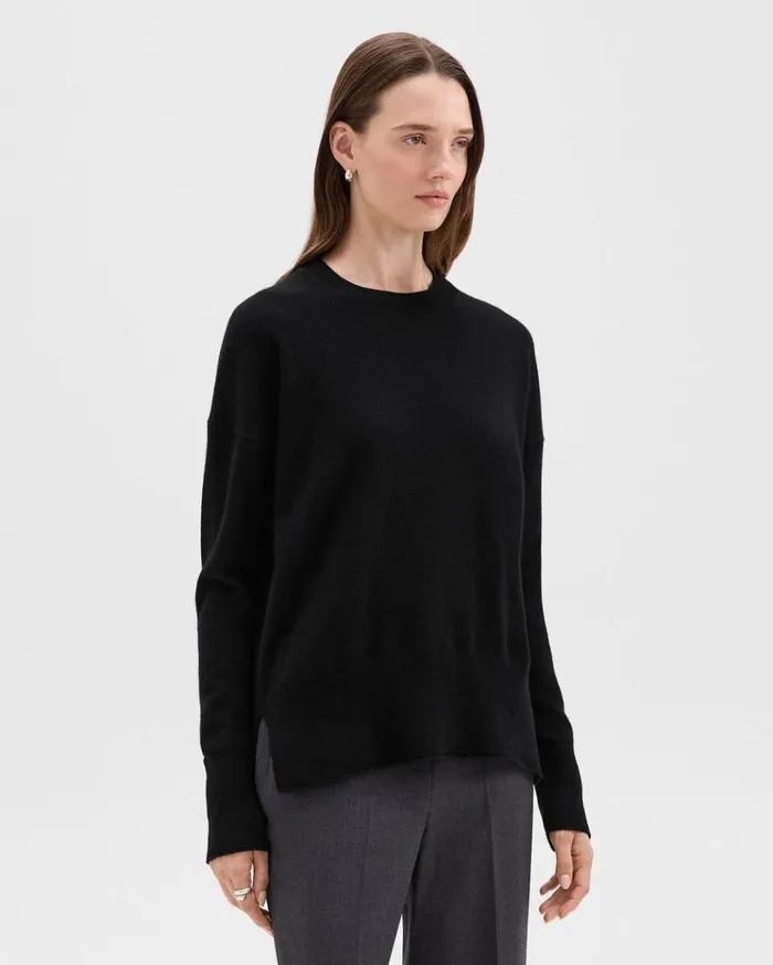 Theory Karenia Sweater In Cashmere Black Women Sweaters Cardigans Theory Karenia Sweater In Cashmere Black Women Sweaters Cardigans