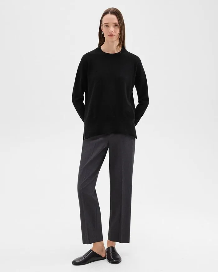 Theory Karenia Sweater In Cashmere Black Women Sweaters Cardigans Theory Karenia Sweater In Cashmere Black Women Sweaters Cardigans