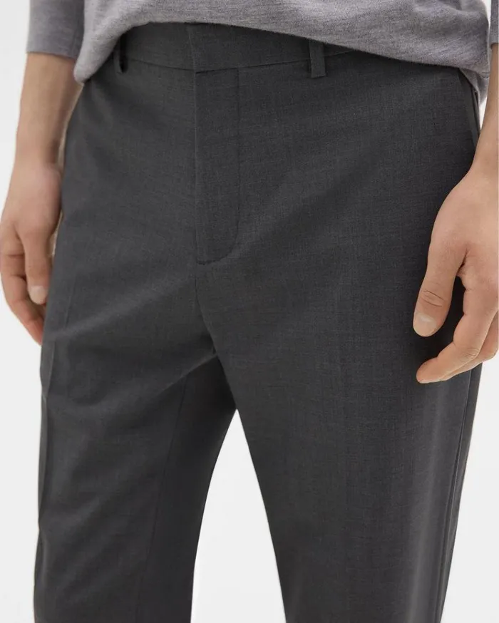 Theory Mayer Pant In Stretch Wool Medium Charcoal Men Pants Theory Mayer Pant In Stretch Wool Medium Charcoal Men Pants