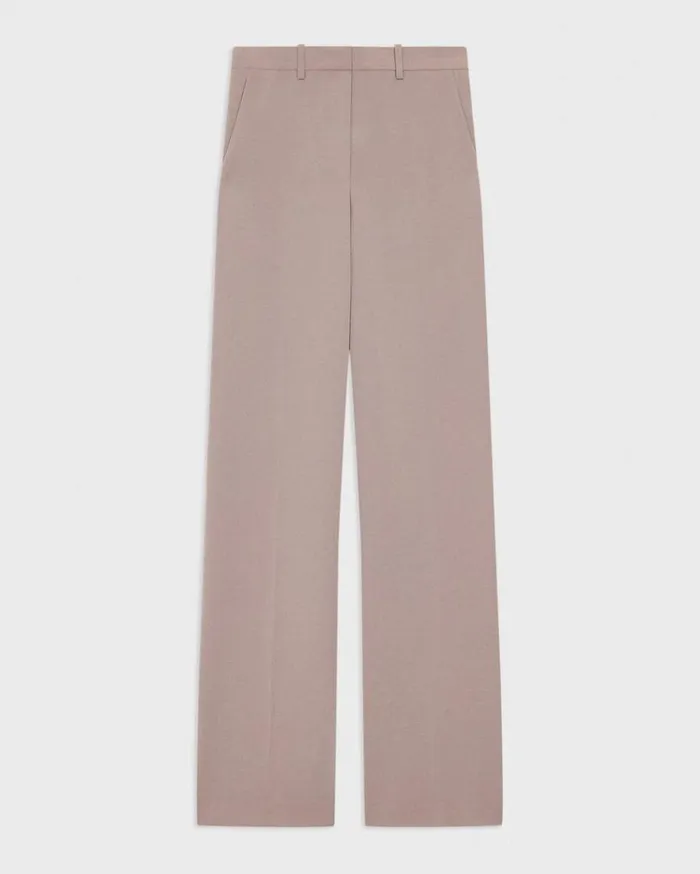 Theory Relaxed Straight Pant In Admiral Crepe Cinder Women Pants