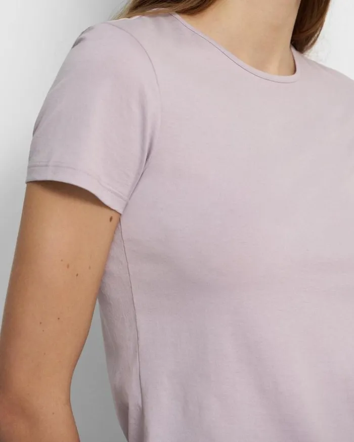Theory Slim Tee In Organic Cotton Wisteria Women TShirts Tank Tops Theory Slim Tee In Organic Cotton Wisteria Women TShirts Tank Tops