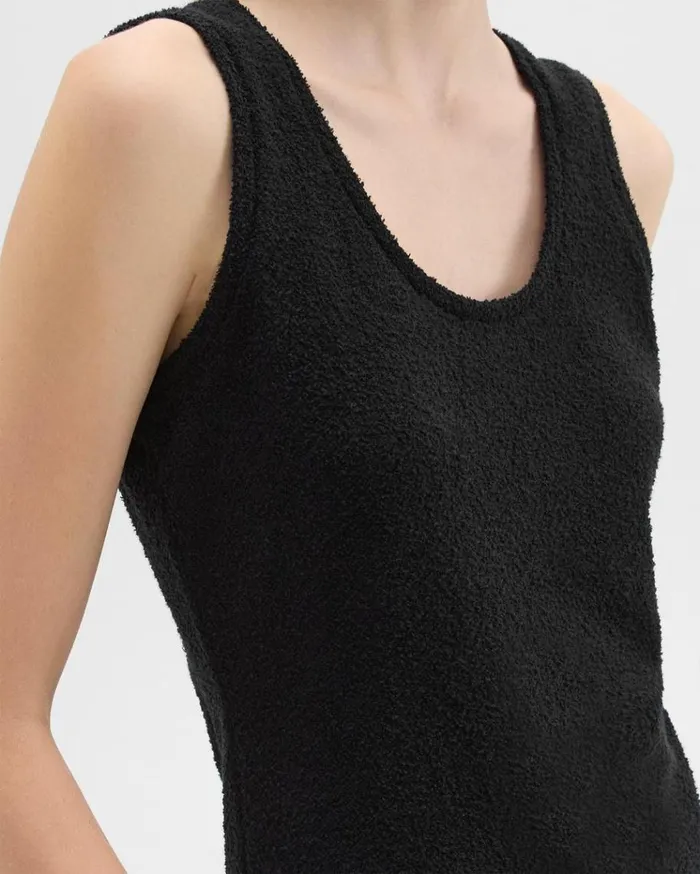 Theory Tiny Tank In Boucl Jersey Black Women TShirts Tank Tops Theory Tiny Tank In Boucl Jersey Black Women TShirts Tank Tops