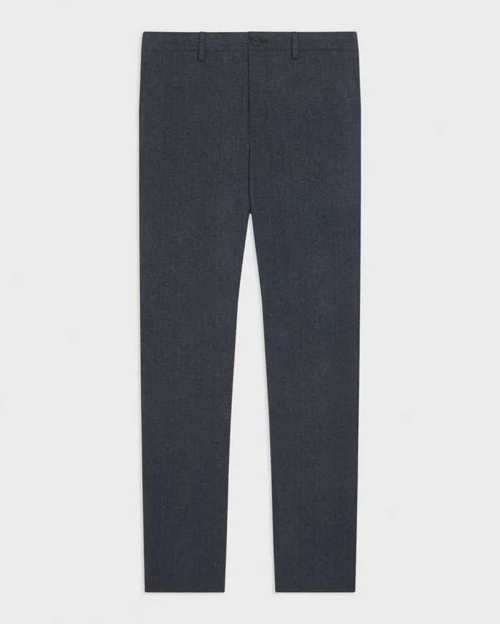 Theory Zaine Pant In Herringbone Precision Ponte Baltic Melange Men Suits Theory Zaine Pant In Herringbone Precision Ponte Baltic Melange Men Suits
