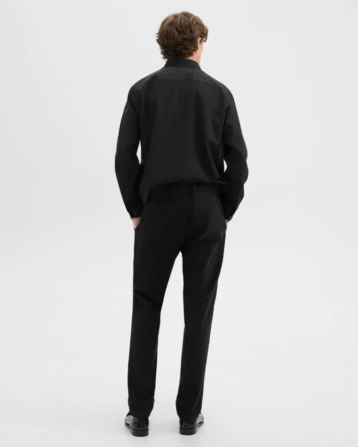 Theory Zaine Pant In Moleskin Twill Black Men Pants Theory Zaine Pant In Moleskin Twill Black Men Pants