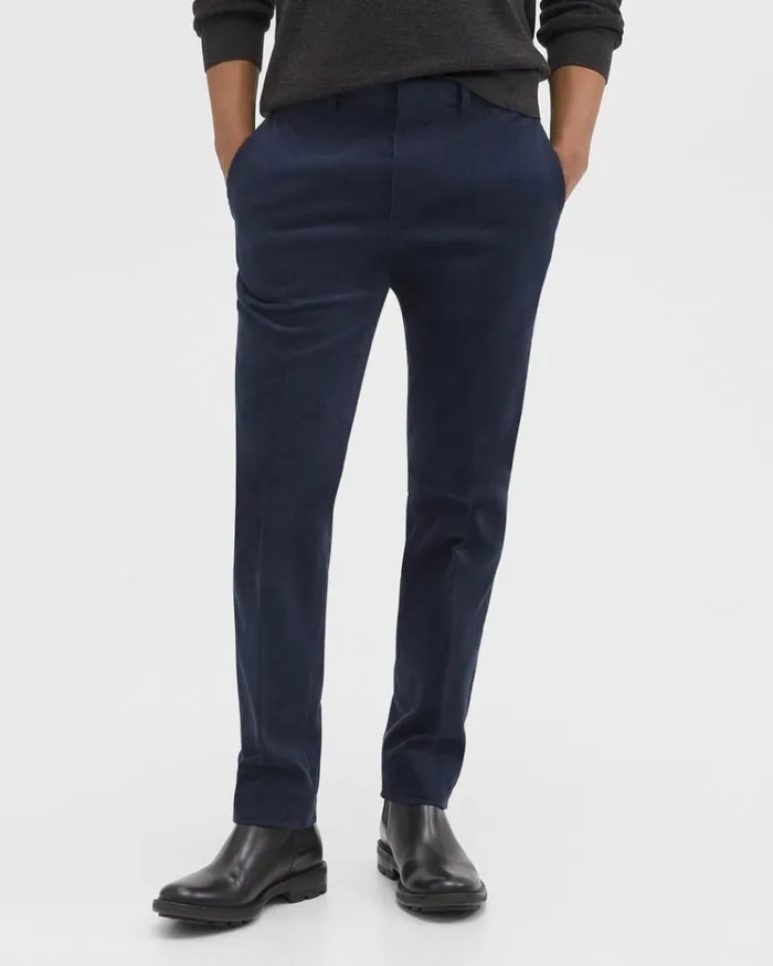 Theory Zaine Pant In Stretch Corduroy Baltic Men Suits Theory Zaine Pant In Stretch Corduroy Baltic Men Suits